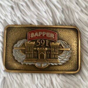 Gold and Silver Belt Buckle
